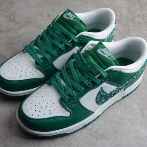 NIKE DUNK SB LOW PRO SB green white cashew flower
