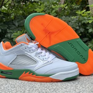 (GS) Air Jordan 5 Retro Low 'Miami Hurricanes' FQ1293-018