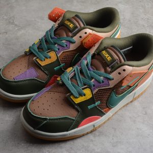 Nike Dunk Scrap “Archeo Brown” Color stitching